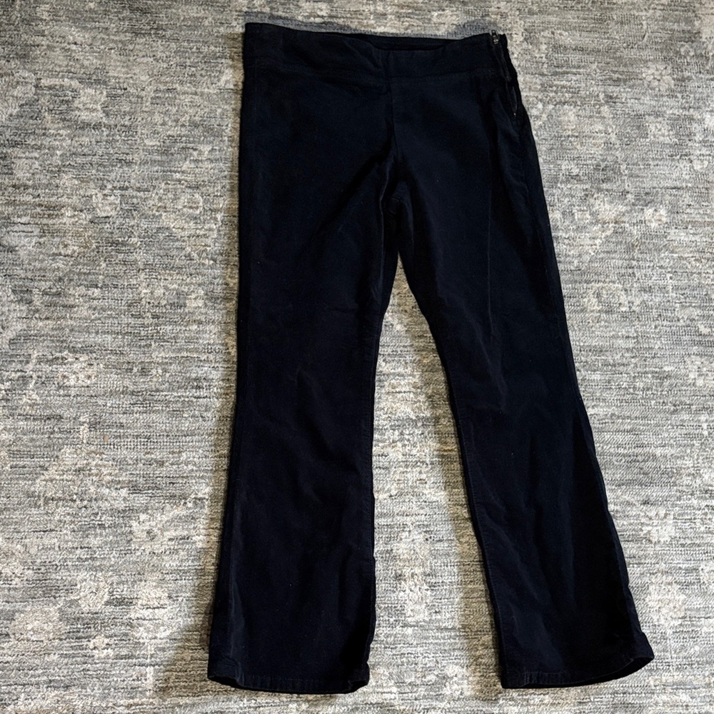 Free People Black velvet flare Pants - XS - side zip - great condition